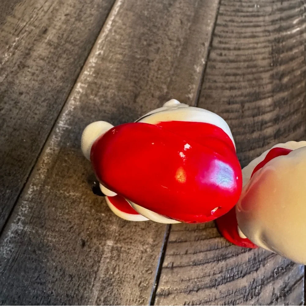 Vintage Mr & Mrs Claus Christmas Ceramic Salt Pepper Shakers Japan Holiday Decor